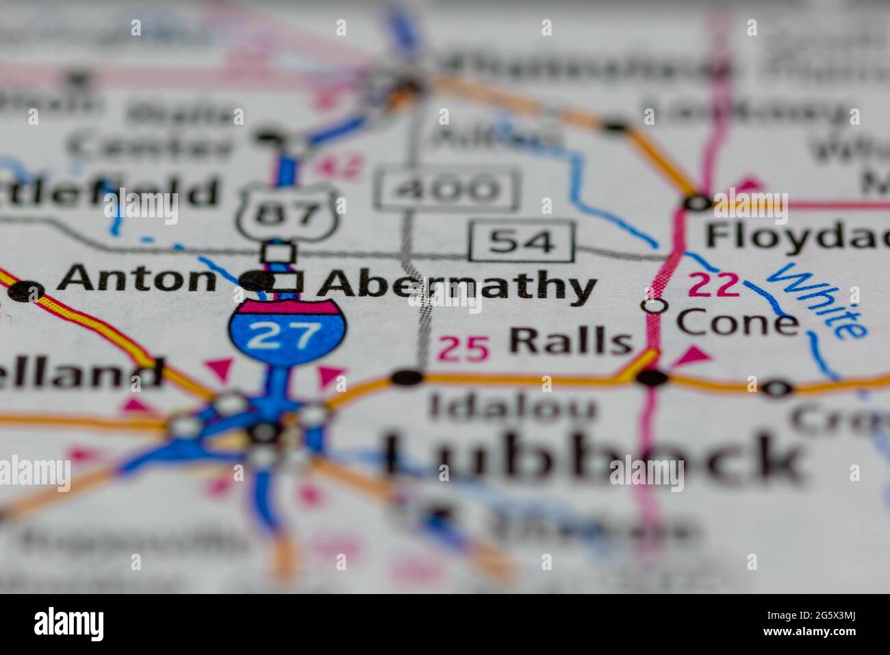 Abernathy on a map hires stock photography and images Alamy