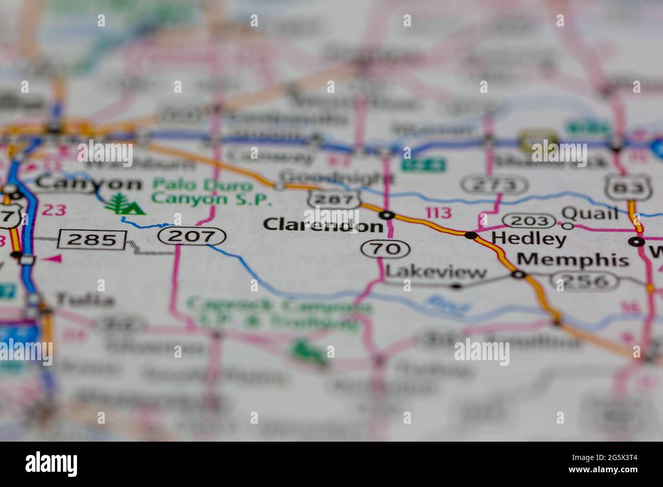 Map of clarendon texas hi-res stock photography and images - Alamy