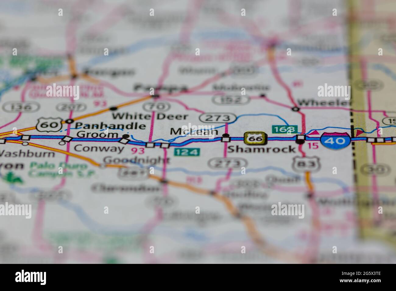 Mclean texas map hires stock photography and images Alamy