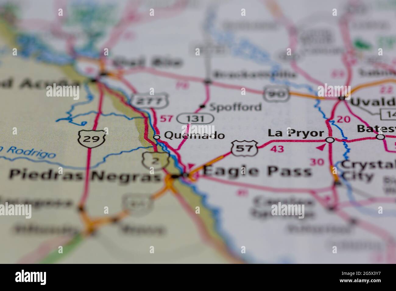 Quemado on a map hires stock photography and images Alamy