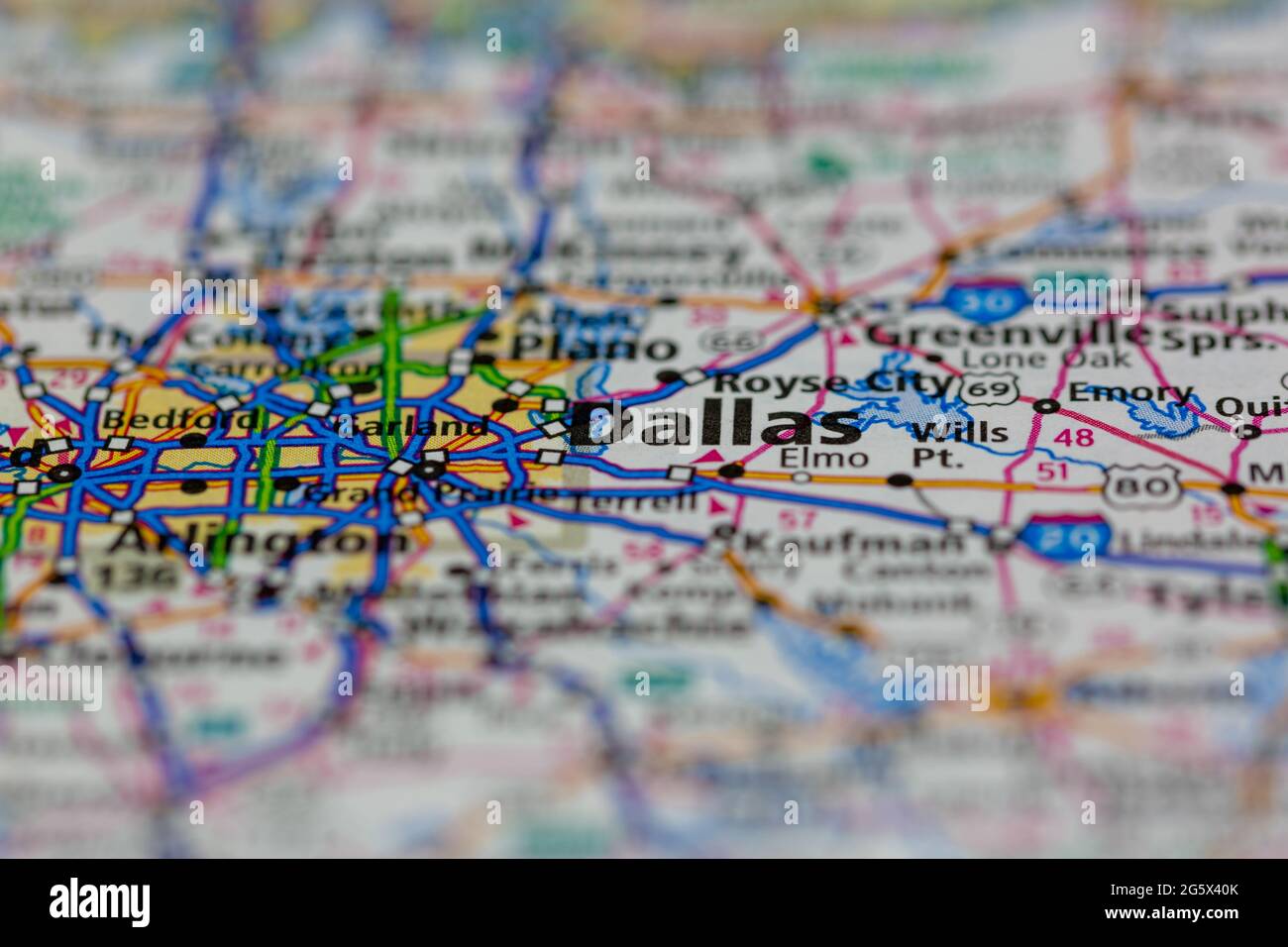 Dallas texas map hires stock photography and images Alamy