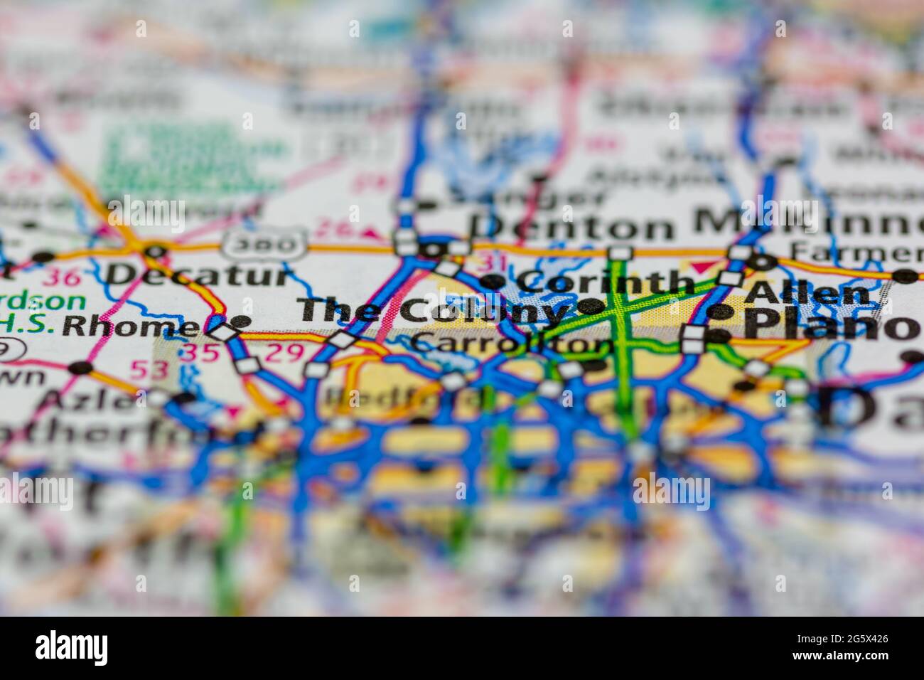 Map of the colony Texas