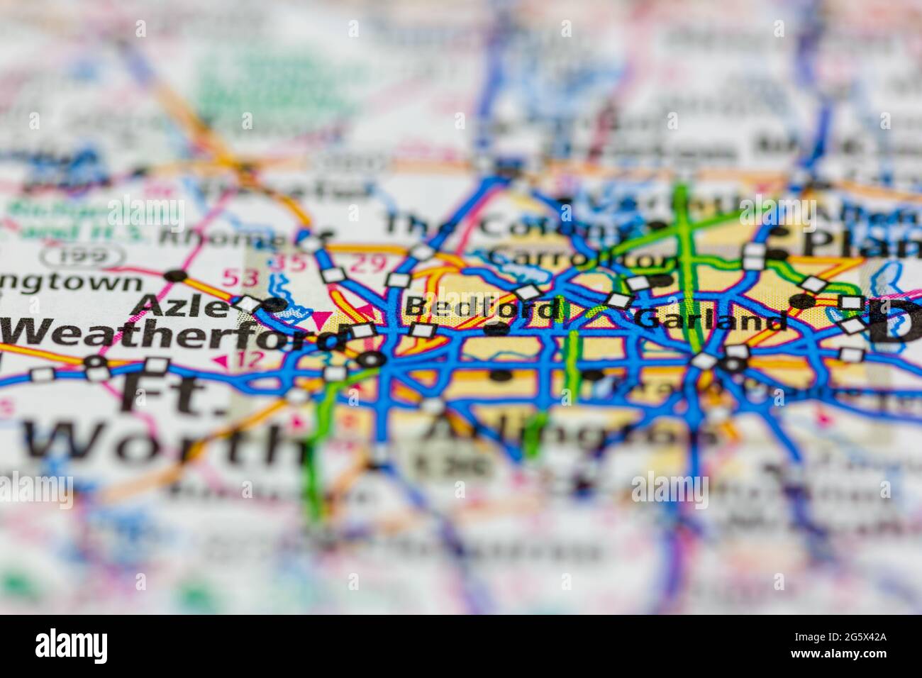 Bedford map hires stock photography and images Alamy