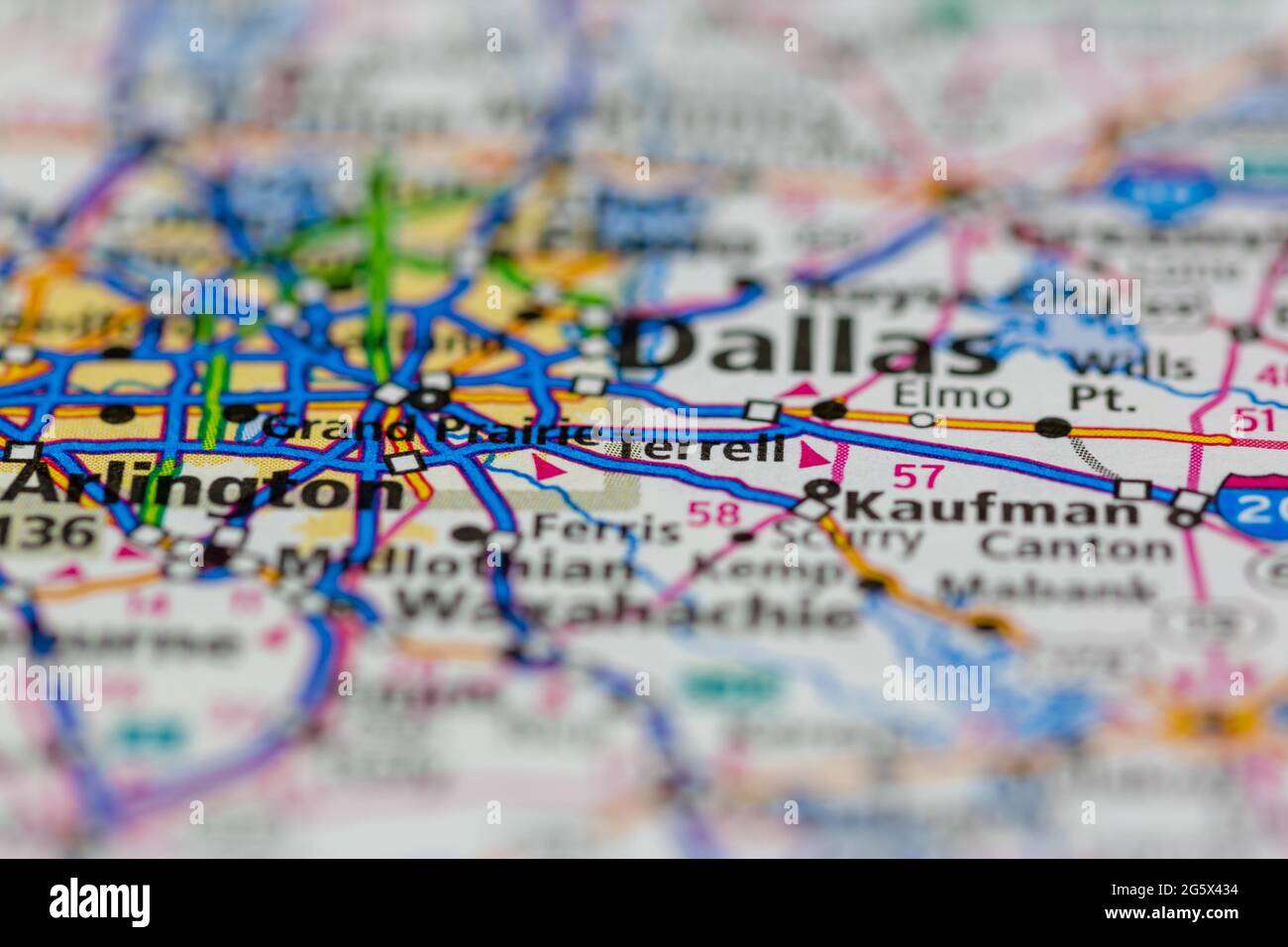 Map of terrell texas hires stock photography and images Alamy