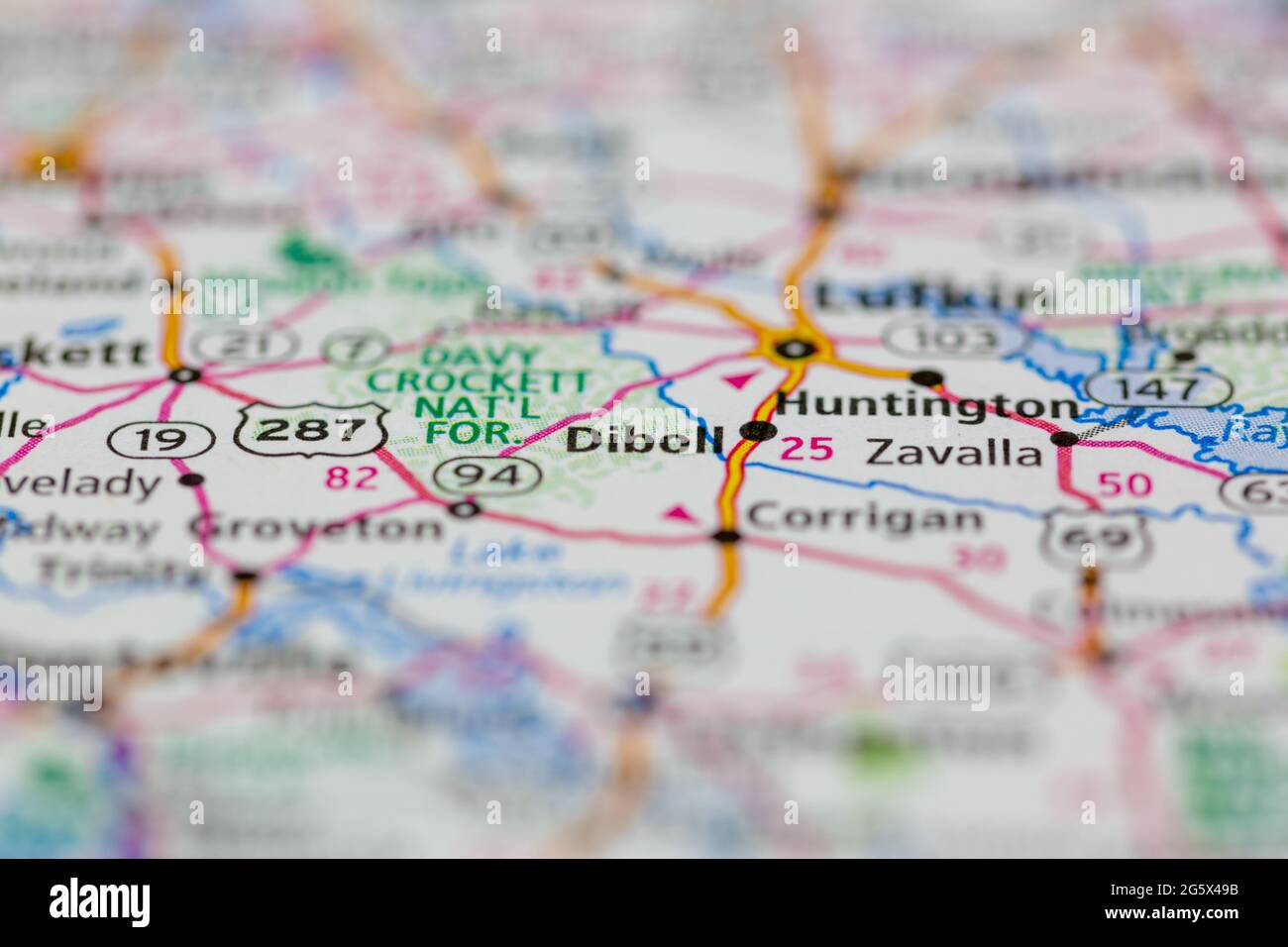 Map of diboll texas hires stock photography and images Alamy