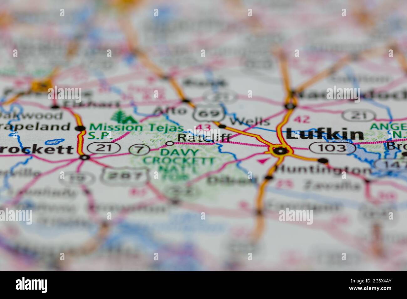 Map of ratcliff texas hires stock photography and images Alamy