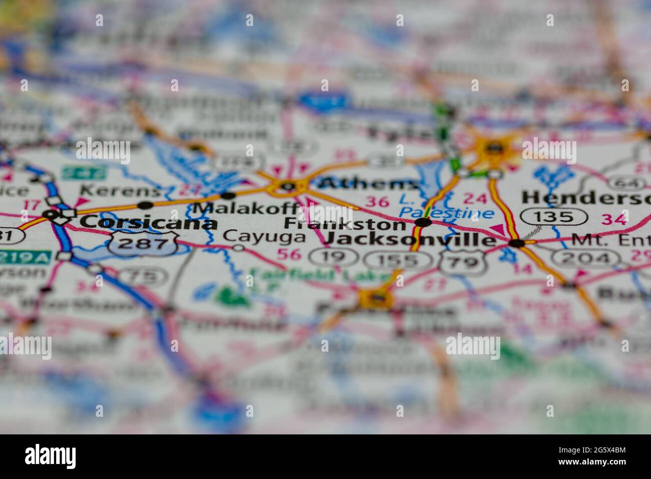Frankston texas on a map hires stock photography and images Alamy