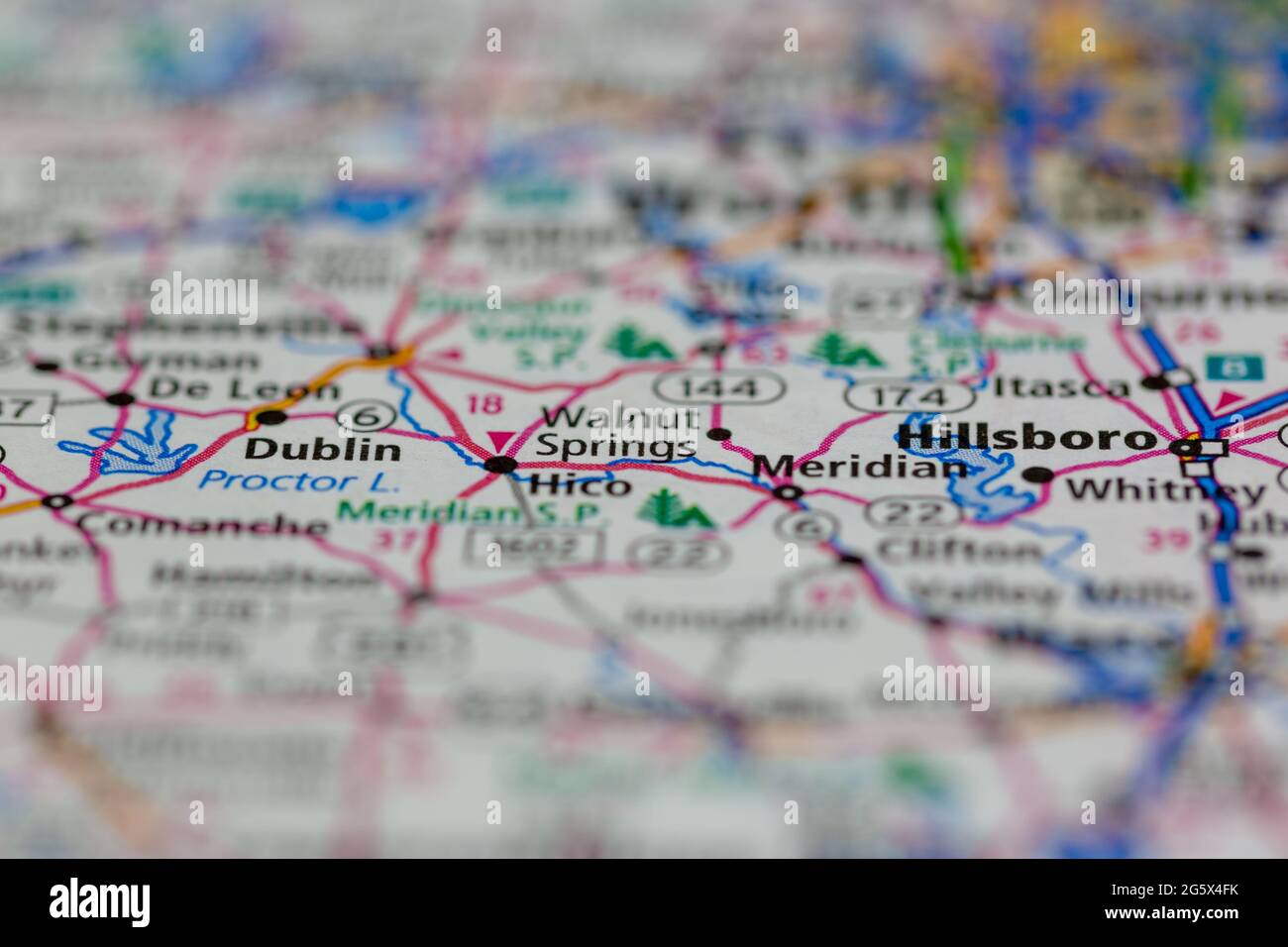 Map of walnut springs hires stock photography and images Alamy