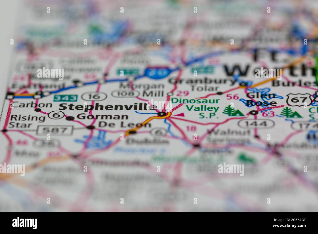 Stephenville texas map hires stock photography and images Alamy