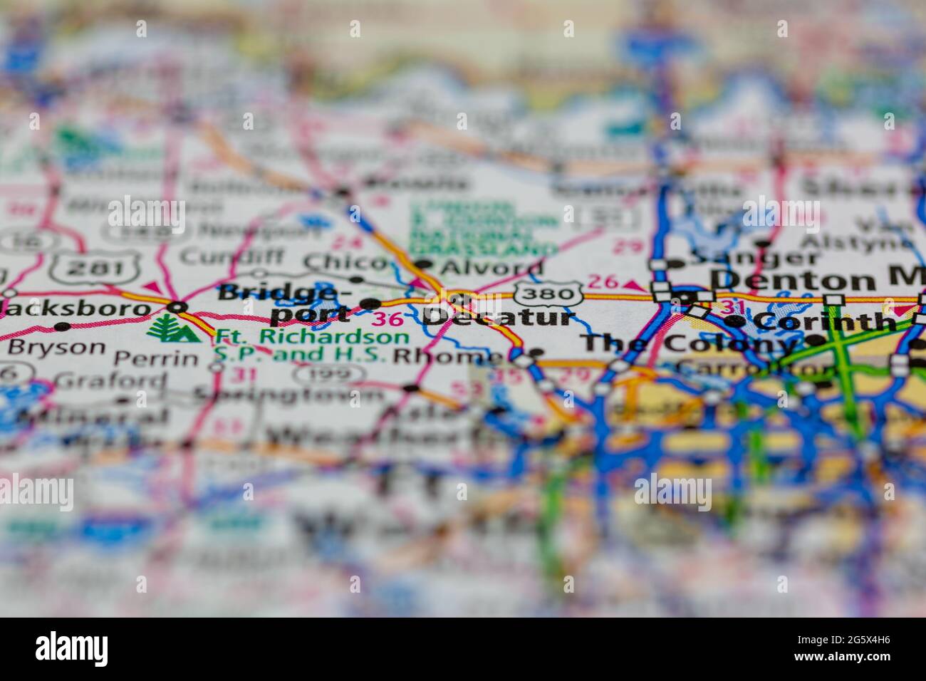 Map of decatur texas hi-res stock photography and images - Alamy