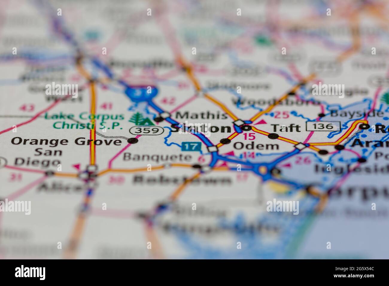 Sinton texas map hires stock photography and images Alamy