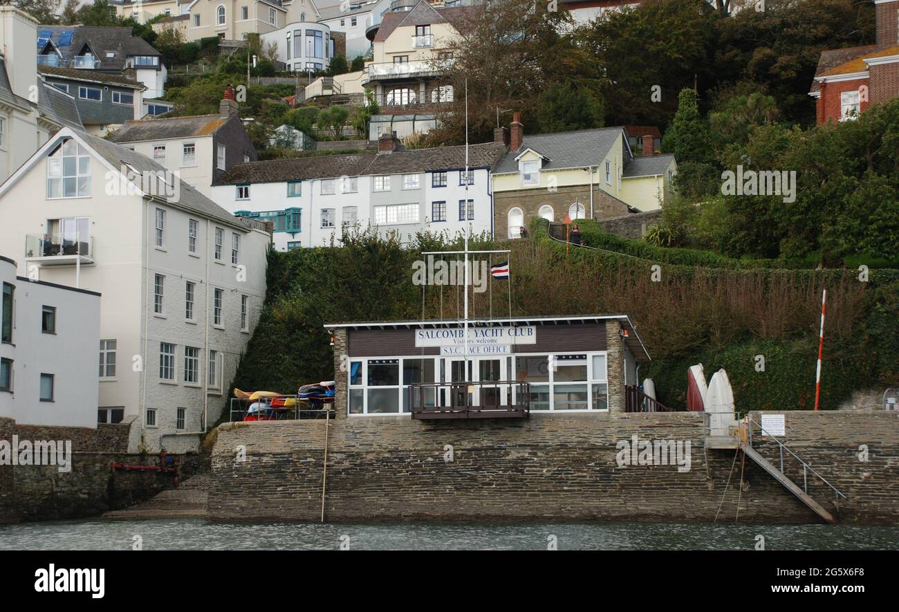 Salcombe Yatch Club, Devon Stock Photo