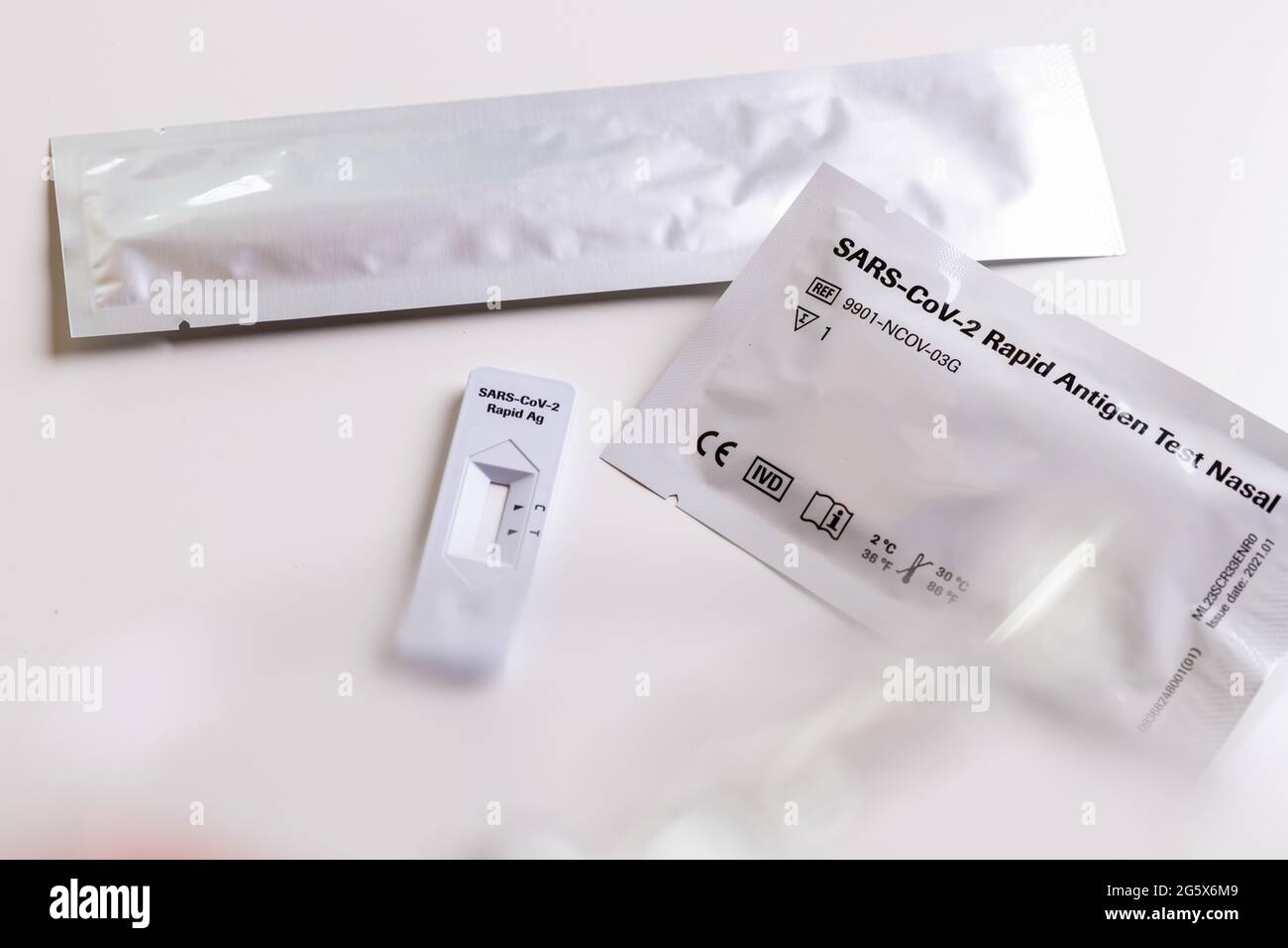 Sars Cov 2 rapid antigen test nasal kit. Self test. test at home ...