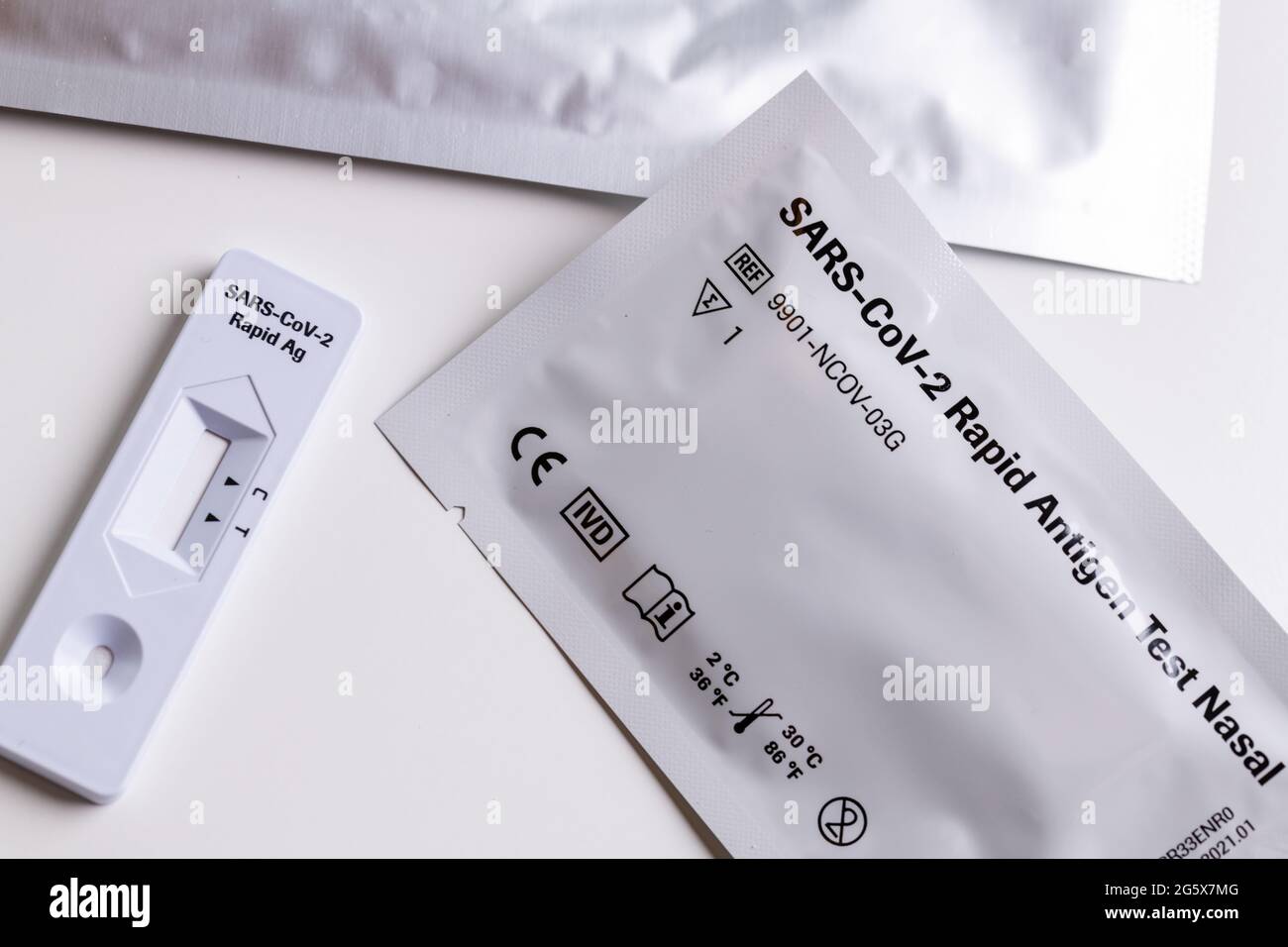 Sars Cov 2 rapid antigen test nasal kit. Self test. test at home ...