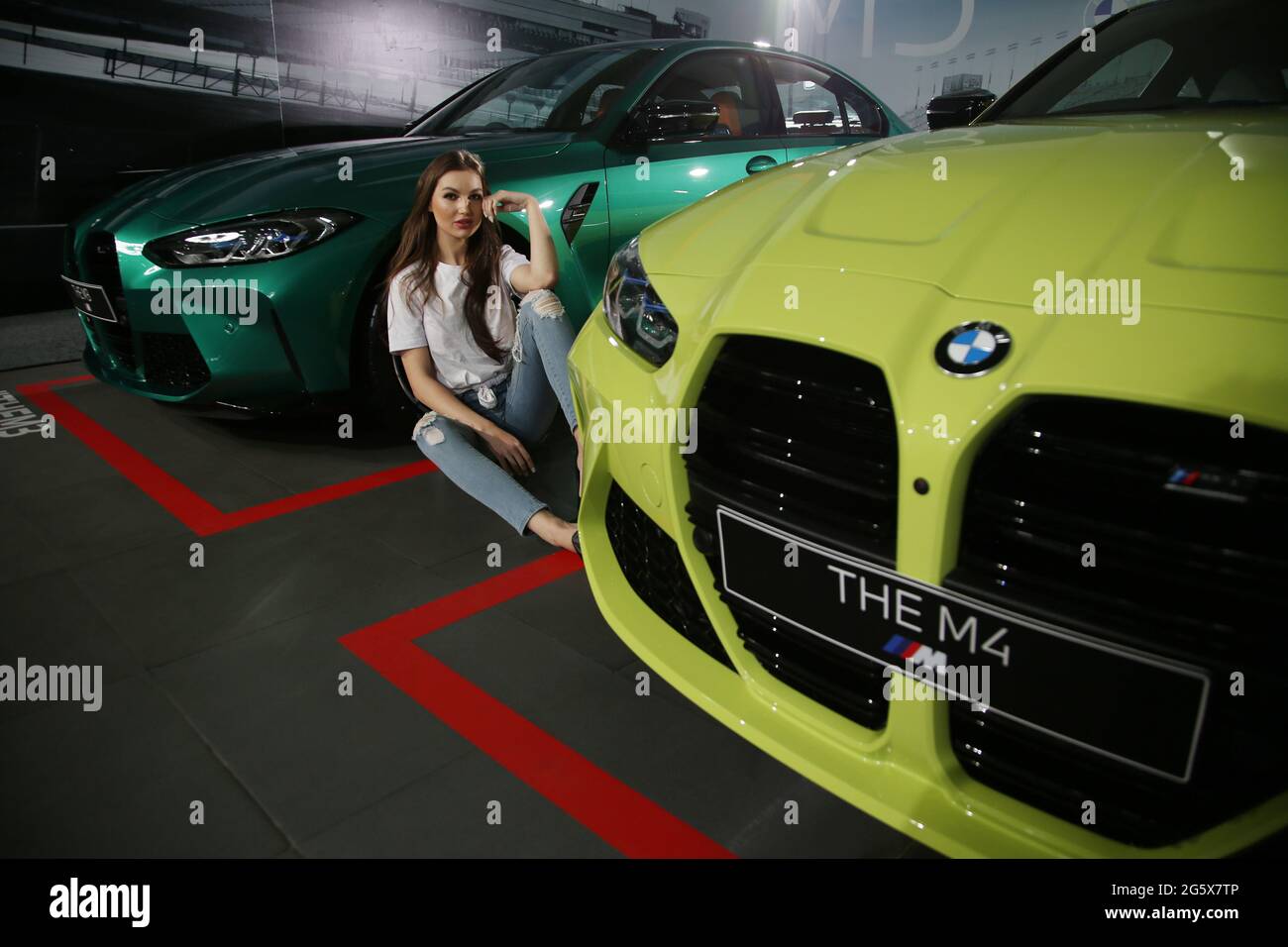 June 30 21 Jakarta Jakarta Indonesia Models Pose Between The All New Bmw M3 And M4 Competition Cars After A Virtual Launch In Jakarta June 30 21 Bmw Indonesia Launched The Two June 30 21 Jakarta Jakarta Indonesia Models Pose Between The All New Bmw M3 And M4 Competition Cars After A Virtual Launch In Jakarta June 30 21 Bmw Indonesia Launched The Two