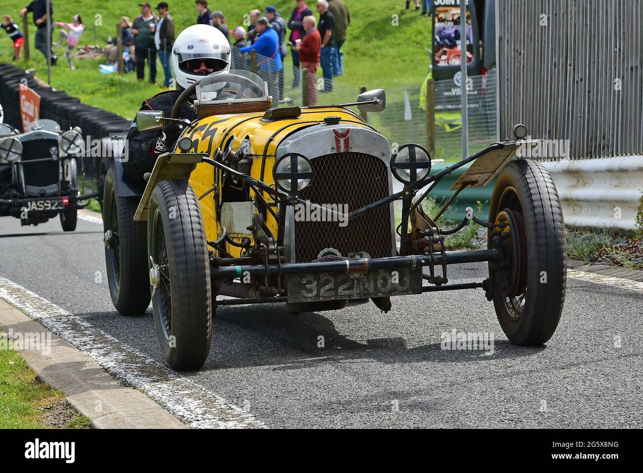 Tom Walker, GN Special, Frazer Nash/GN race, VSCC, Vintage Historic Motorsport Festival, Shuttleworth Nuffield and Len Thompson Trophies Race Meeting, Stock Photo