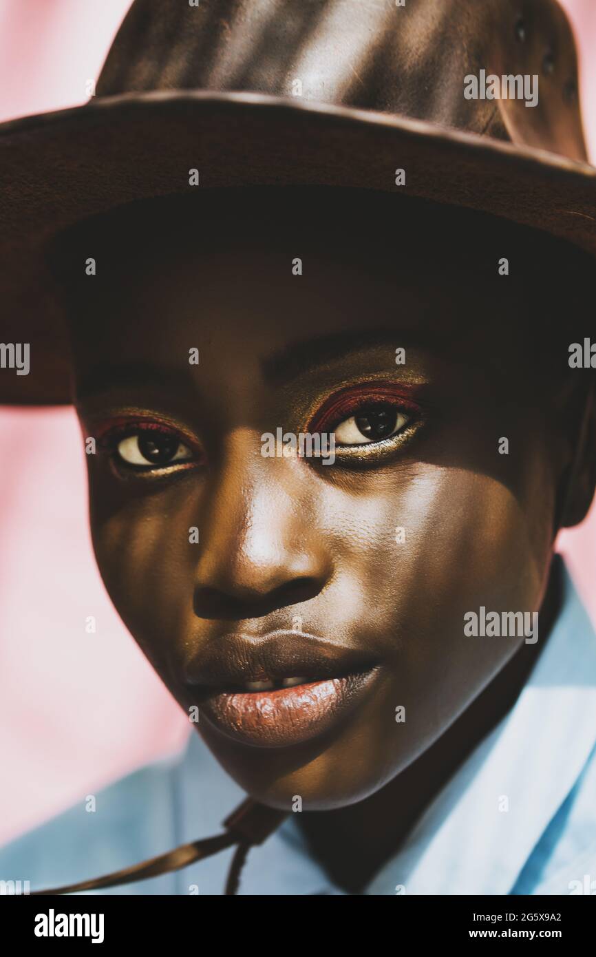 Black Girl Wearing Cowboy Hat High Resolution Stock Photography and ...