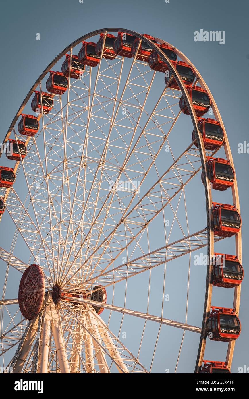 Ferris wheel in Salerno, Campania, Italy Stock Photo