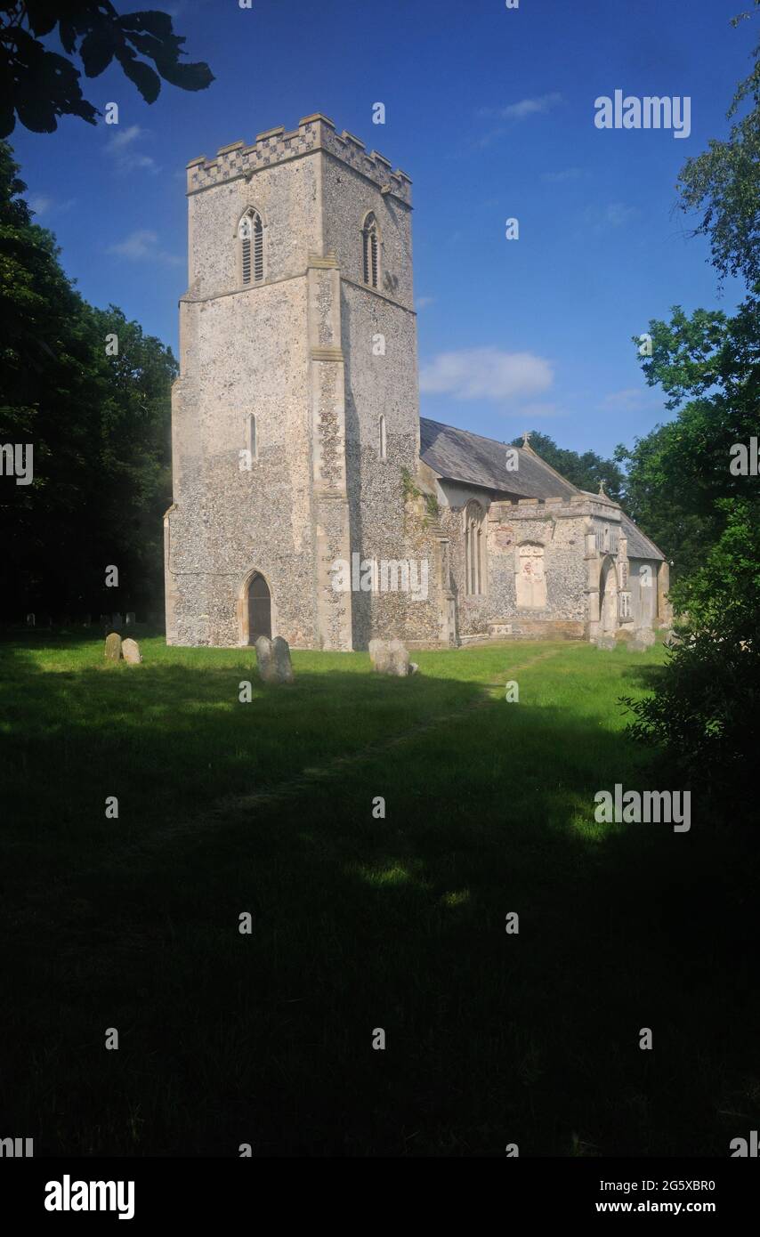 The Church of St. Peter, in Monk Soham, Suffolk, England Stock Photo