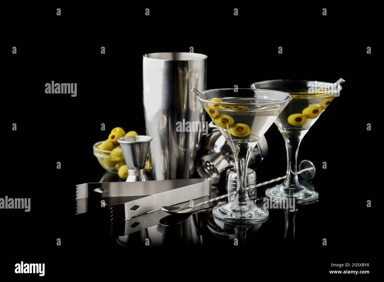 Martini vermouth drink isolated on black background Stock Photo Alamy
