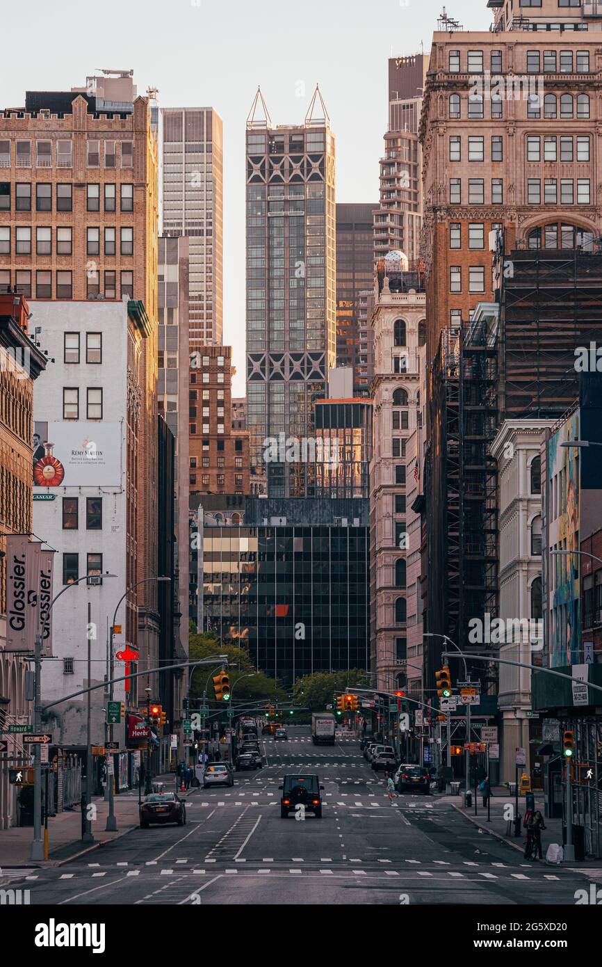 Lafayette Street, in SoHo, Manhattan, New York City Stock Photo