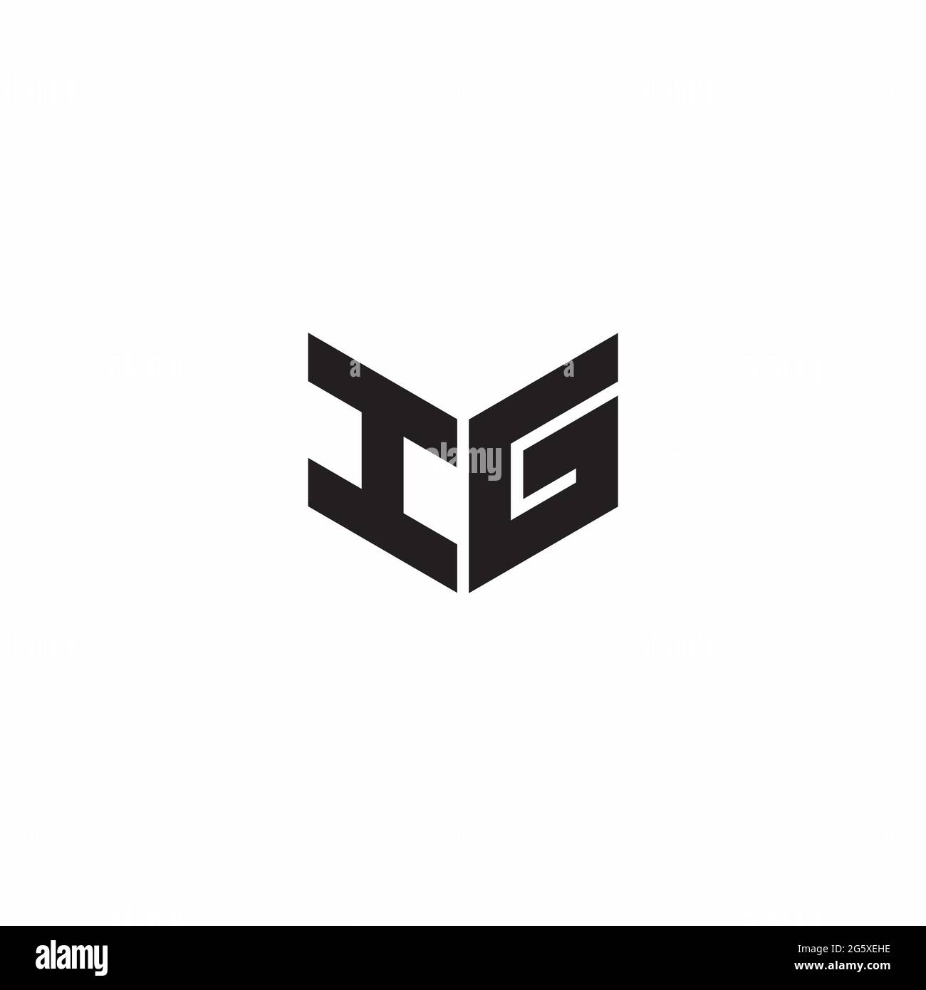 Logo Letter Monogram Initial Designs Template Isolated on White ...