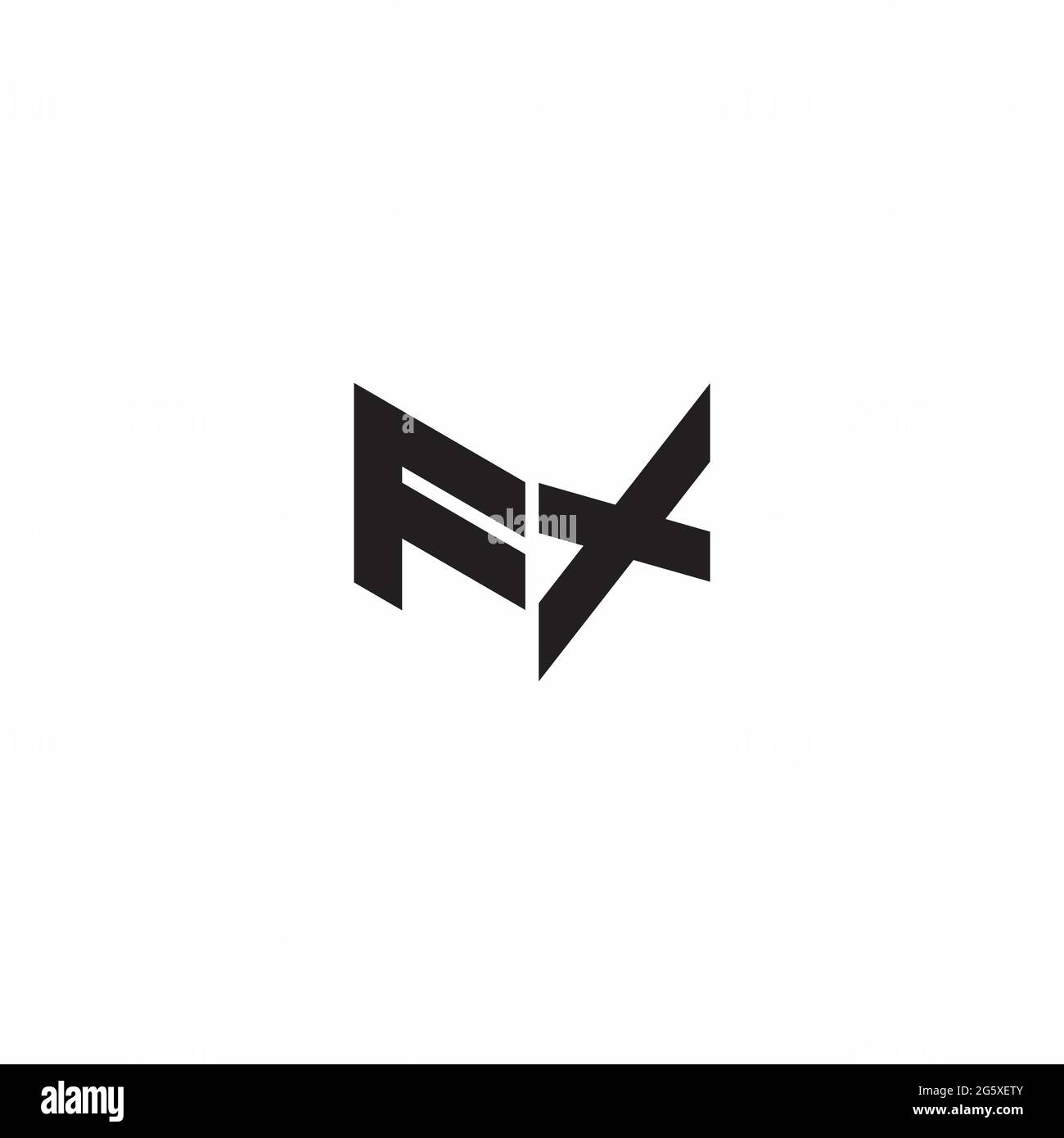 Logo Letter Monogram Initial Designs Template Isolated on White ...