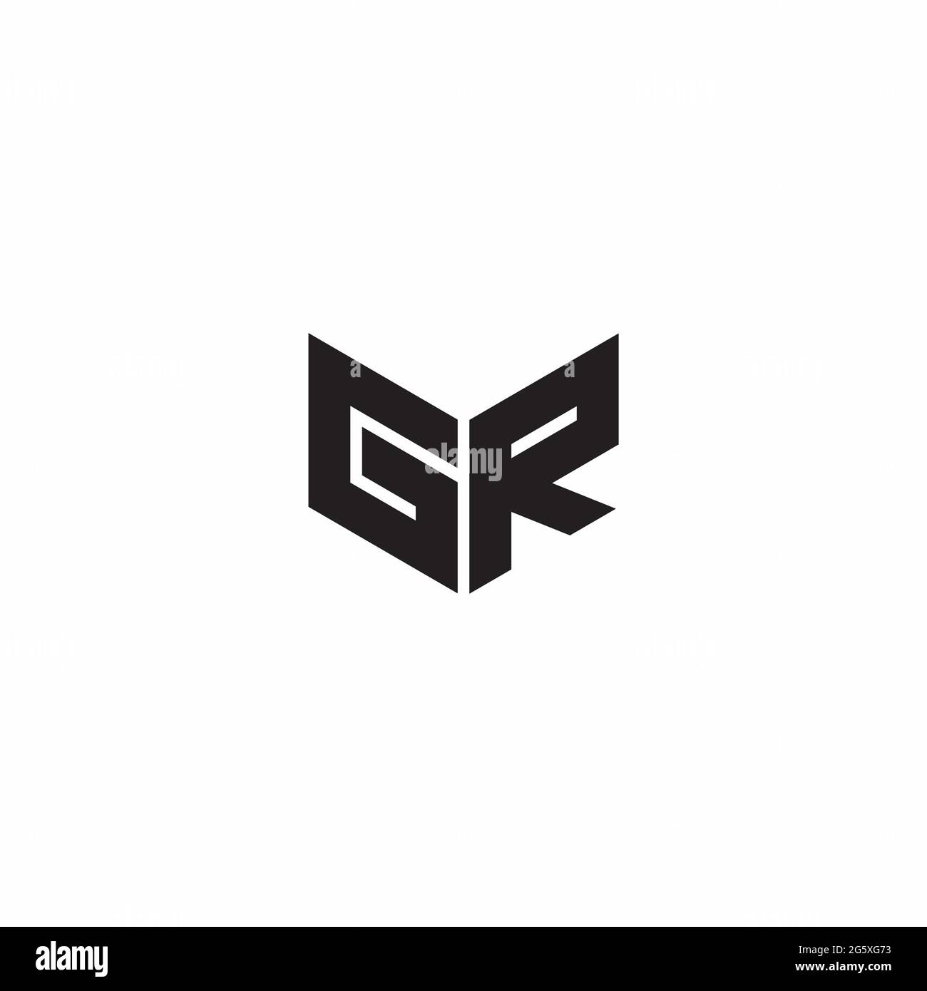 Logo Letter Monogram Initial Designs Template Isolated on White ...