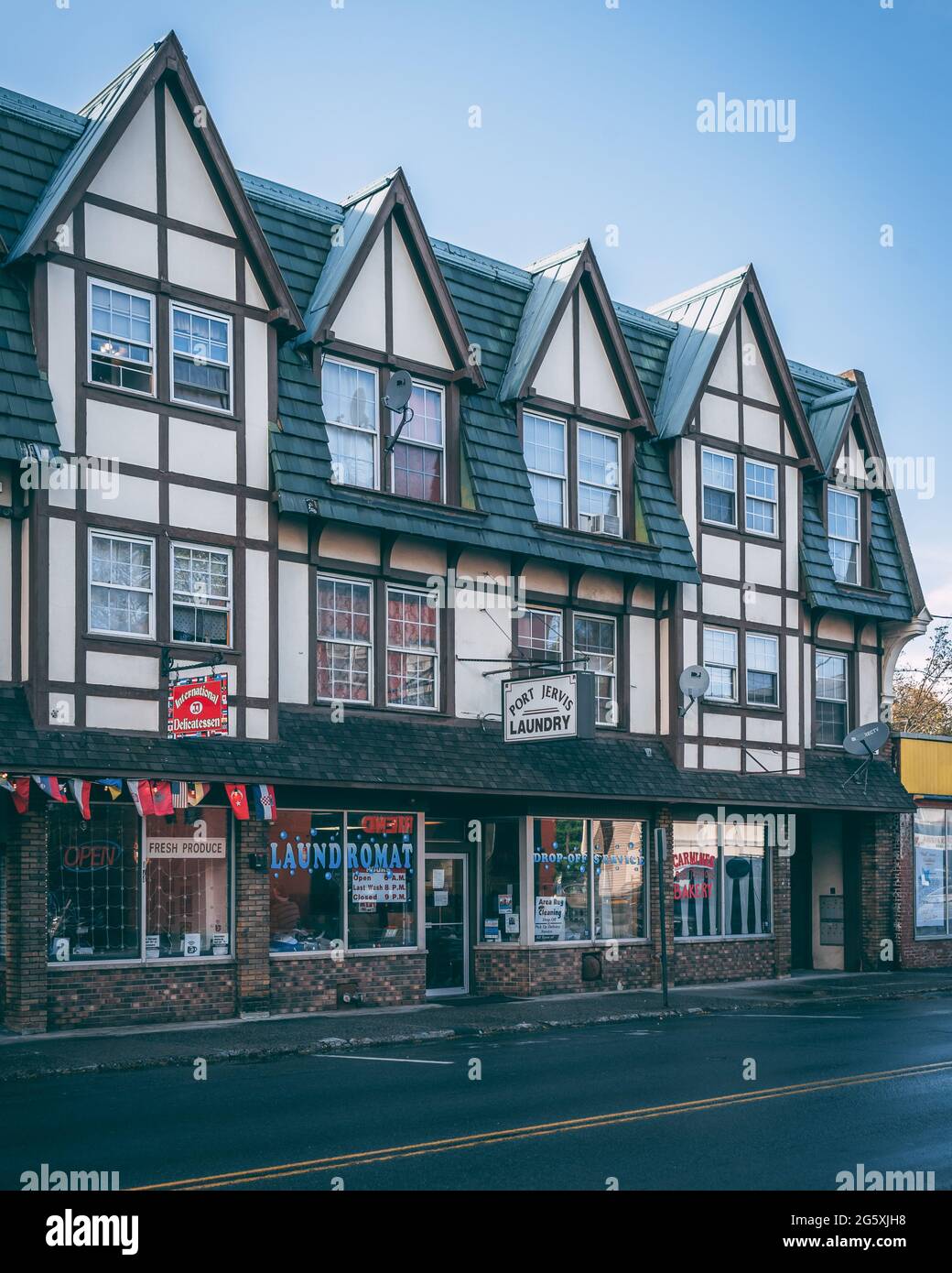 Architecture in Port Jervis, New York Stock Photo Alamy