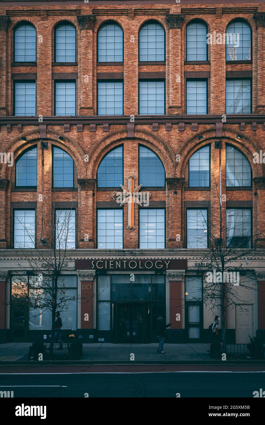 Scientology building, in Harlem, Manhattan, New York City Stock Photo