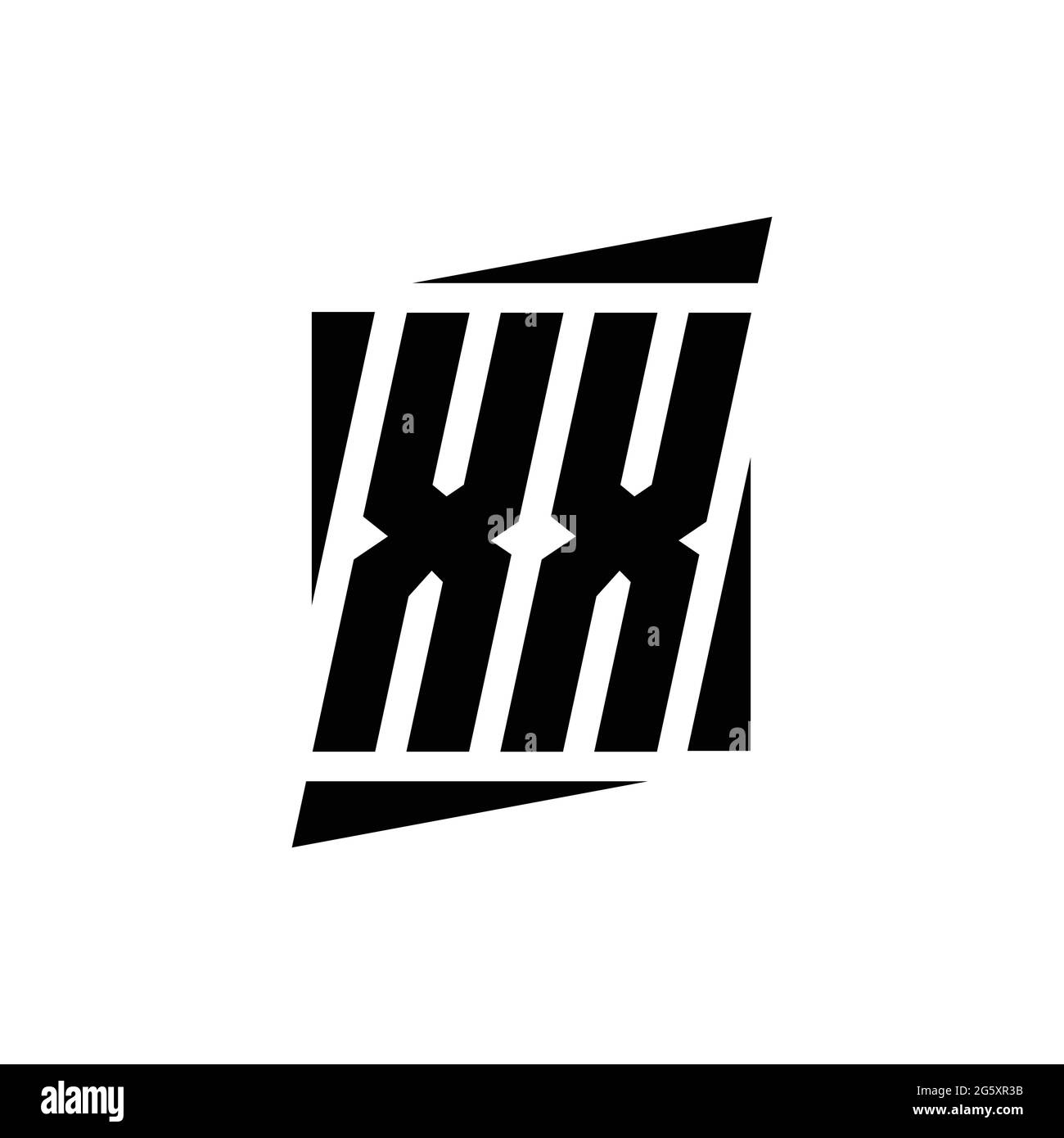 XX Logo monogram with modern style concept design template isolated on ...