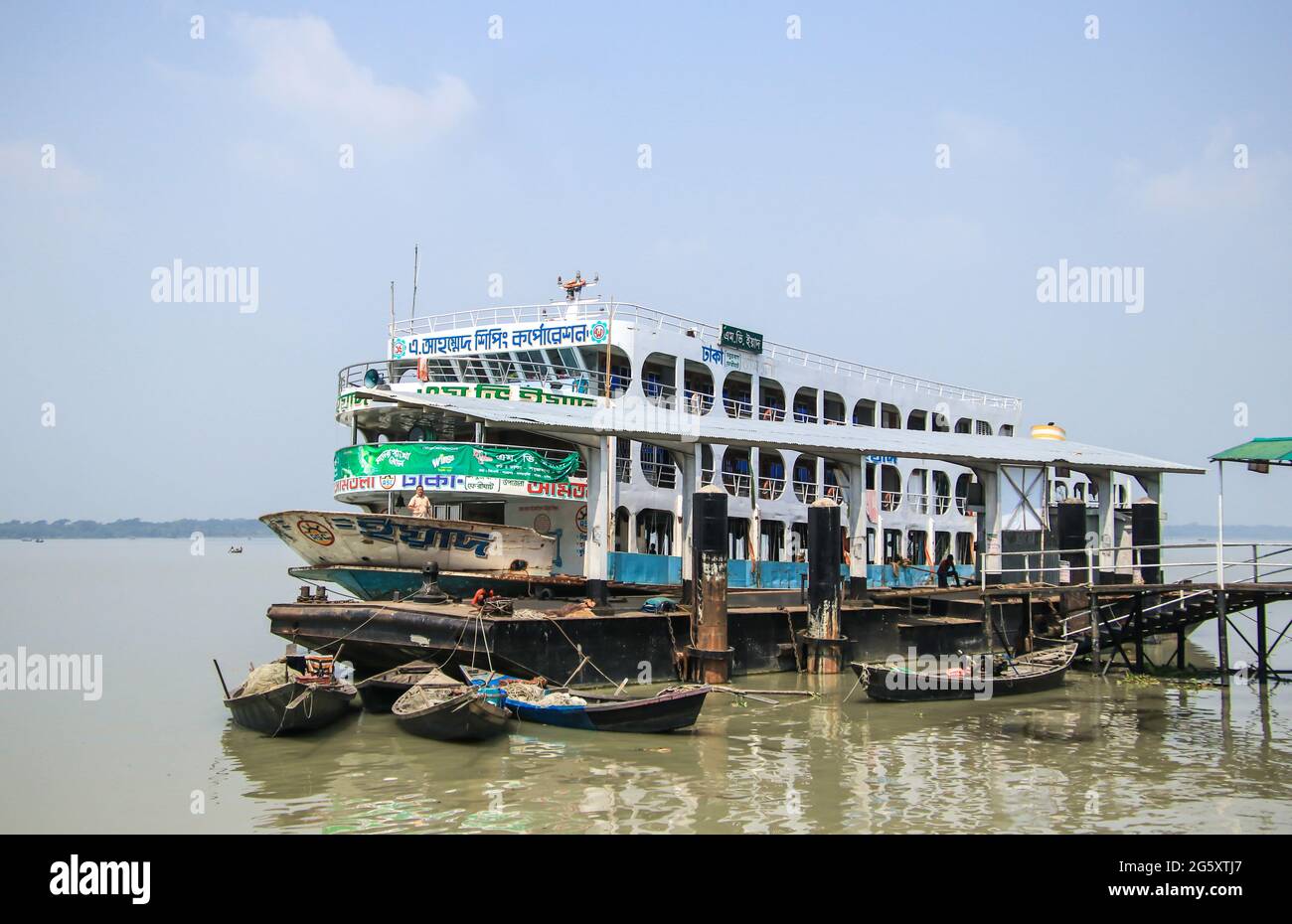 Amtoli, Bangladesh : Riverine beauty of Payra river Stock Photo