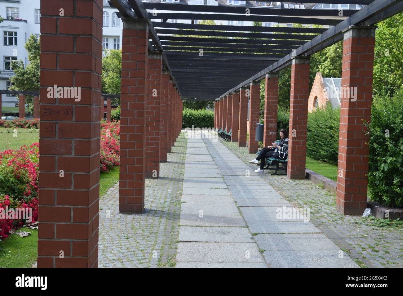 Los Angeles Square in Berlin, Germany - June 2021 Stock Photo