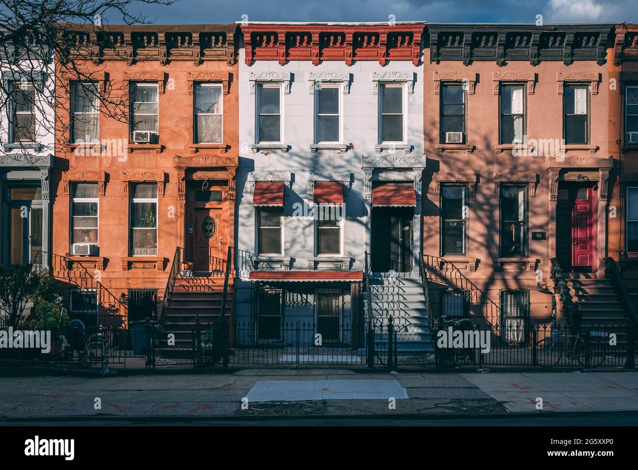 Houses In Bushwick Brooklyn New York City Stock Photo Alamy