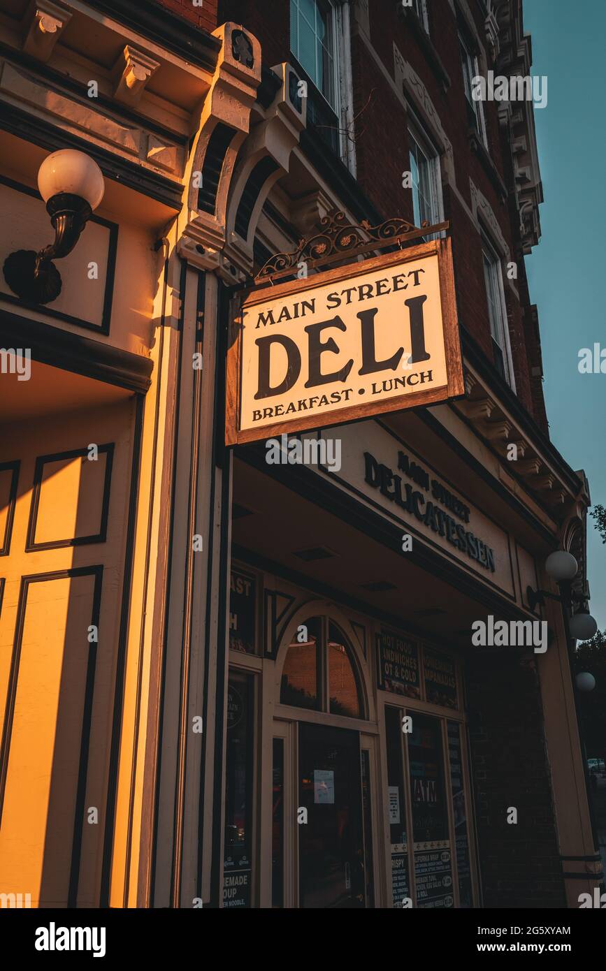 Main Street Deli, in Ossining, New York Stock Photo Alamy