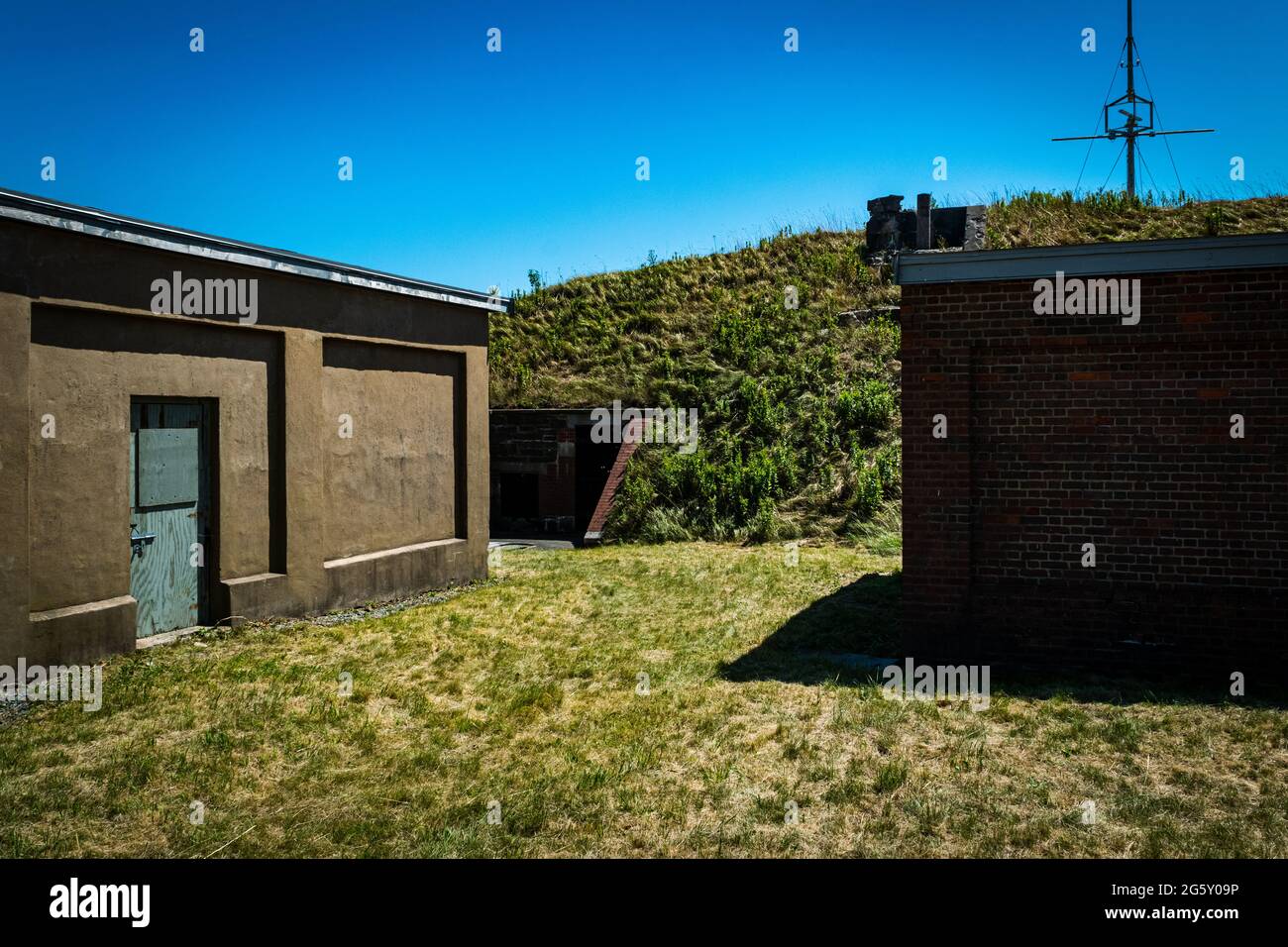 RML Laboratory in fort charlotte on georges island Stock Photo