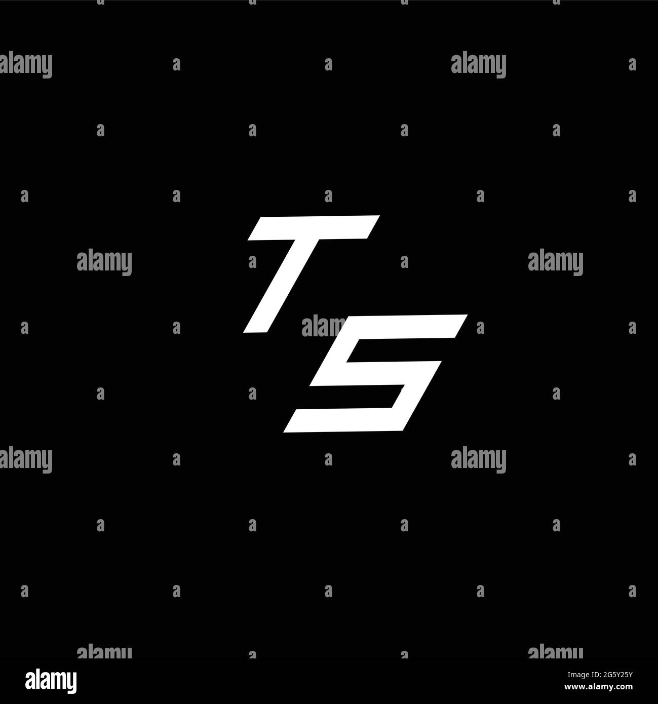 TS logo monogram with up to down style modern design template isolated ...