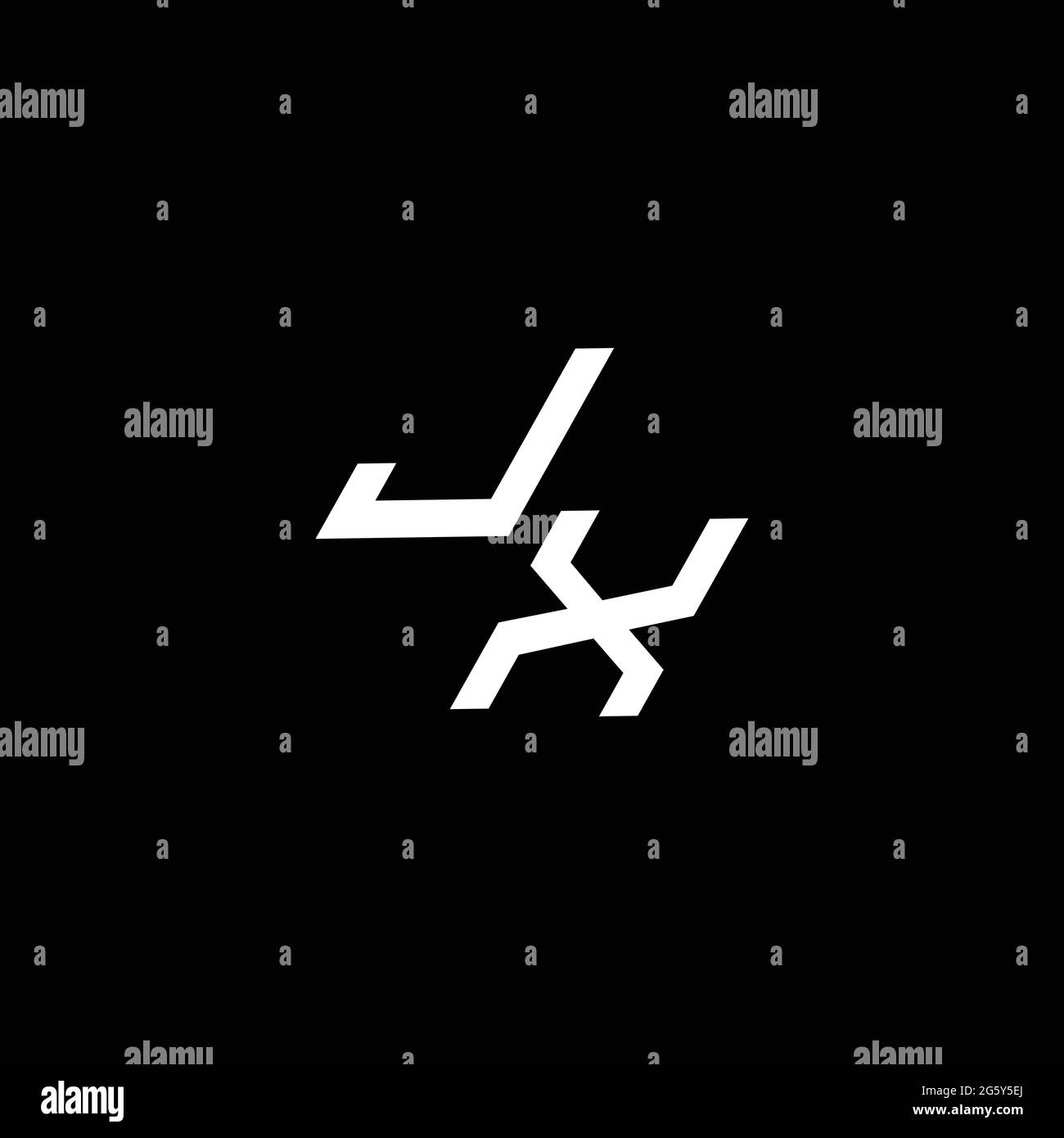 JX logo monogram with up to down style modern design template isolated ...