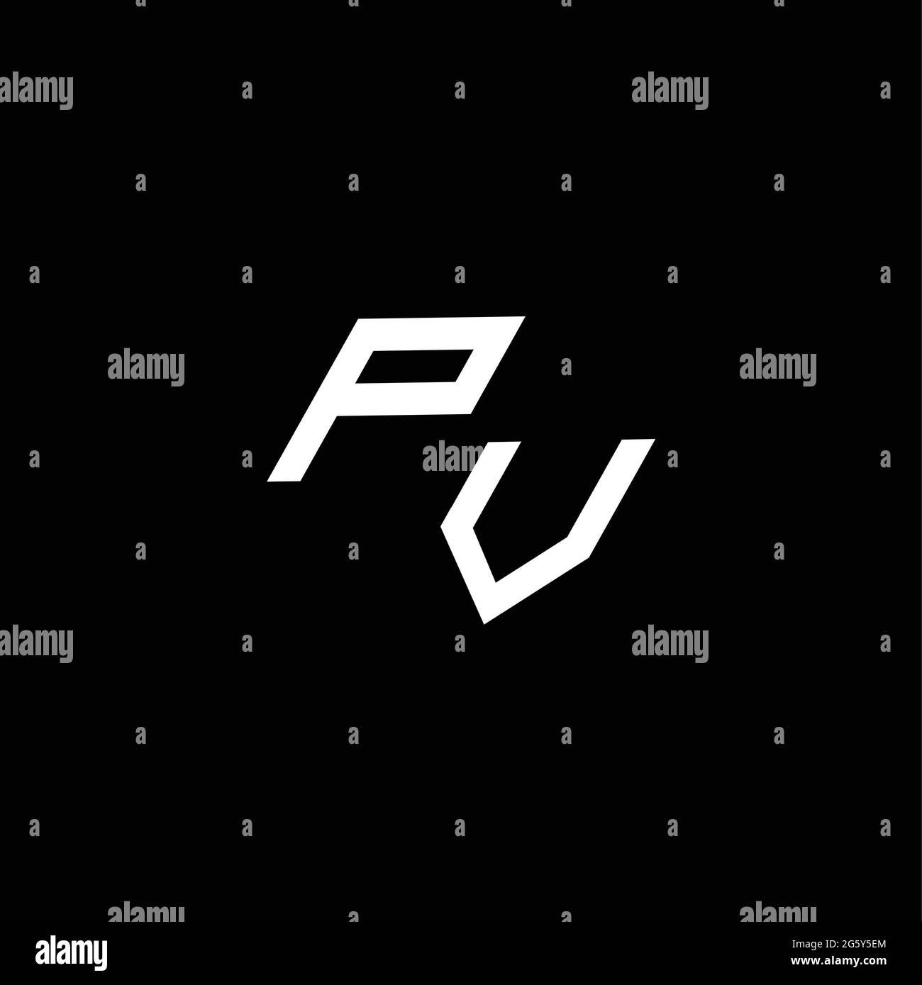 Pv Logo Monogram With Up To Down Style Modern Design Template Isolated On Black Background Stock Vector Image Art Alamy