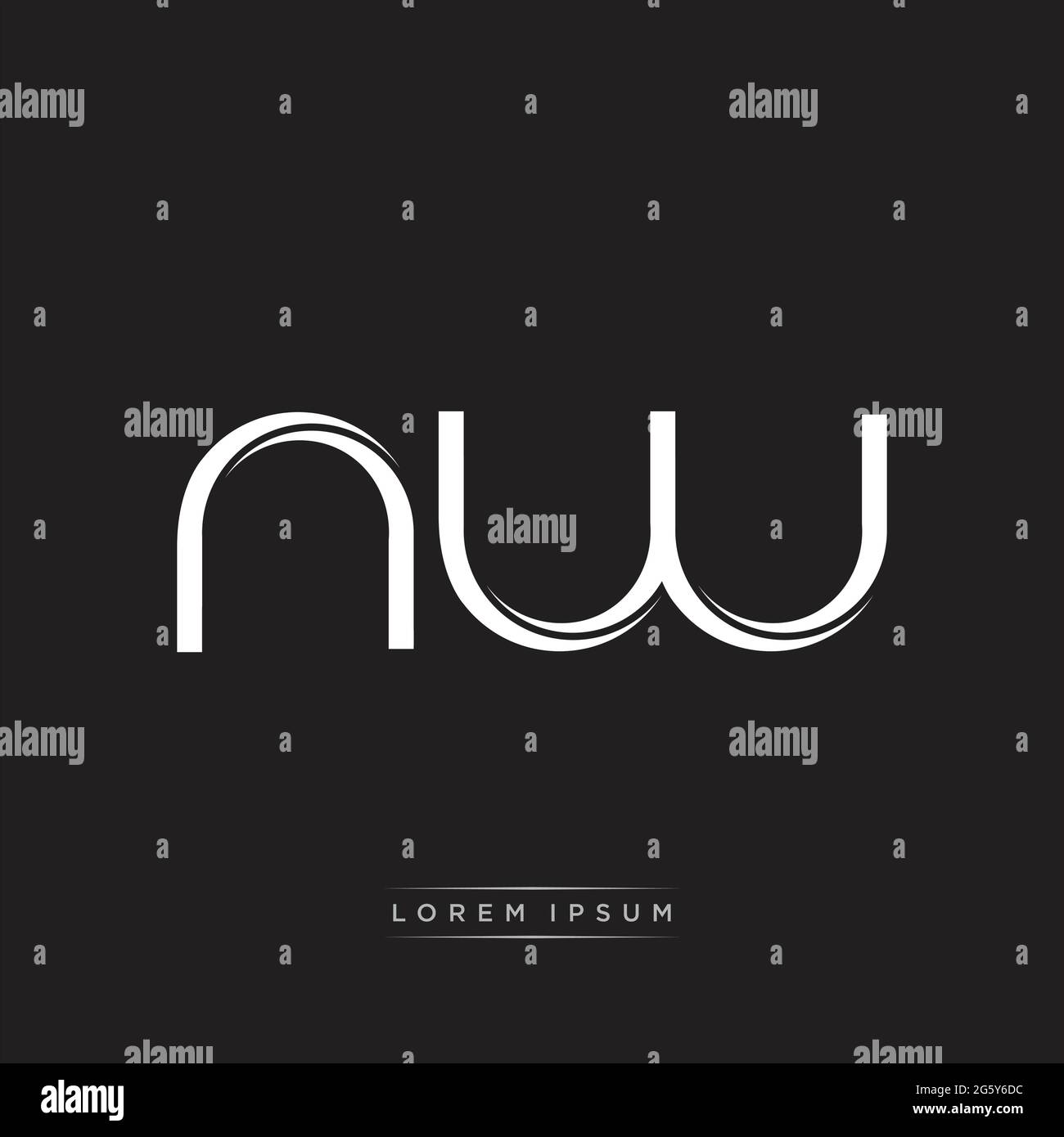 Lowercase Initial Design Initial Letter Split Lowercase Logo Modern Monogram Template Isolated ...