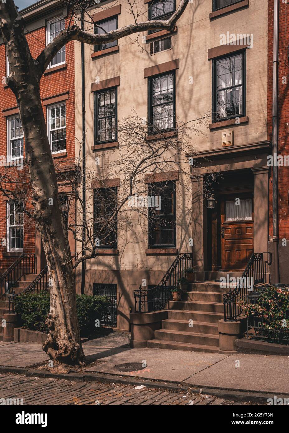 Brownstones in Brooklyn Heights, Brooklyn, New York Stock Photo Alamy