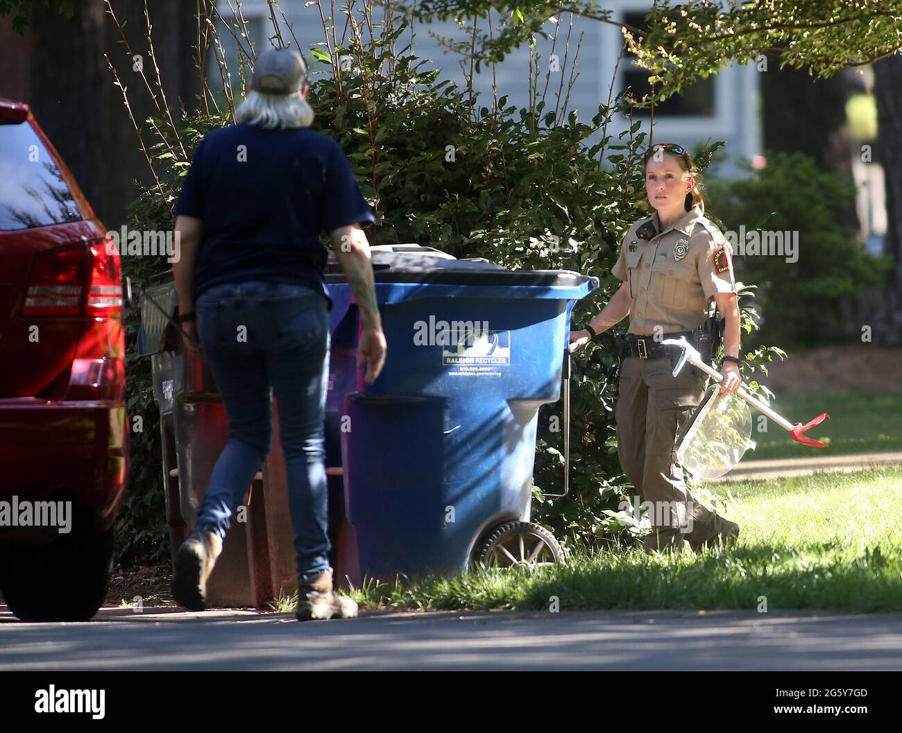Raleigh, North Carolina, USA. 30th June, 2021. Raleigh animal control