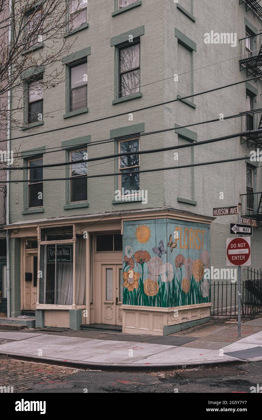 Buildings in Vinegar Hill, Brooklyn, New York Stock Photo Alamy