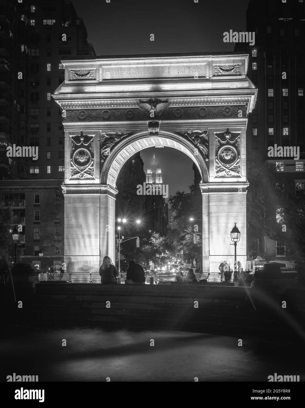 Washington arch Black and White Stock Photos & Images Alamy