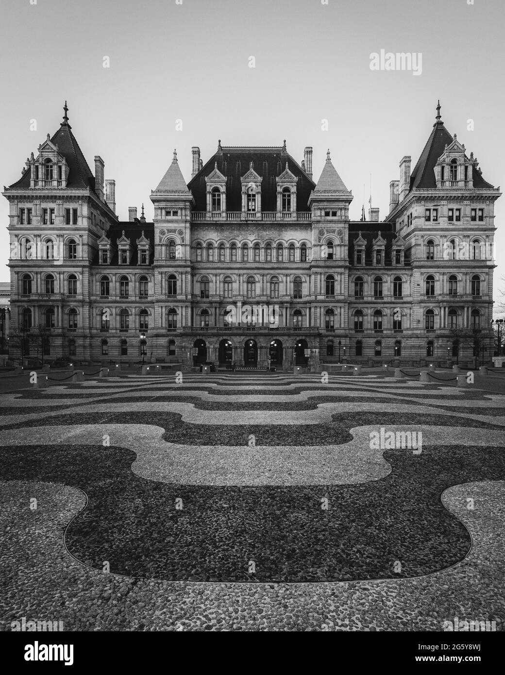 The New York State Capitol, in Albany, New York Stock Photo