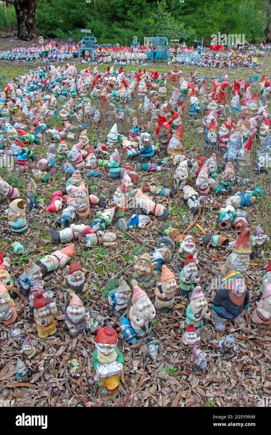 Garden gnomes Stock Photo