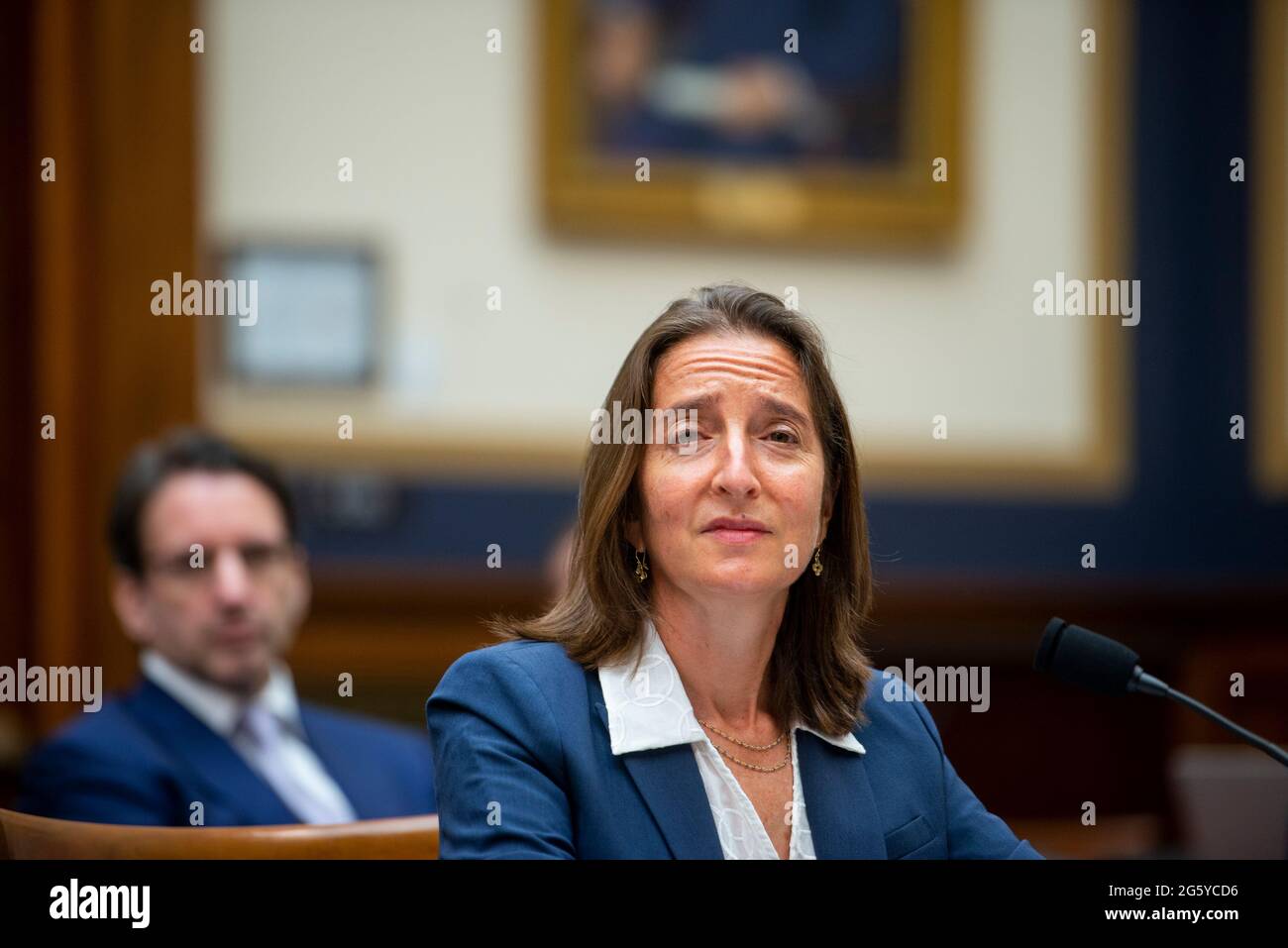 Washington, United States Of America. 30th June, 2021. Lynn Oberlander of Counsel, Ballard Spahr LLP, appears before a House Committee on the Judiciary hearing “Secrecy Orders and Prosecuting Leaks: Potential Legislative Responses to Deter Prosecutorial Abuse of Power” in the Rayburn House Office Building in Washington, DC, Wednesday, June 30, 2021. Credit: Rod Lamkey/CNP/Sipa USA Credit: Sipa USA/Alamy Live News Stock Photo