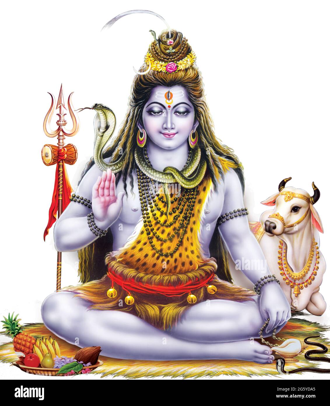 High Resolution Hindu Mythology Picture of Lord Shiva Stock Photo ...