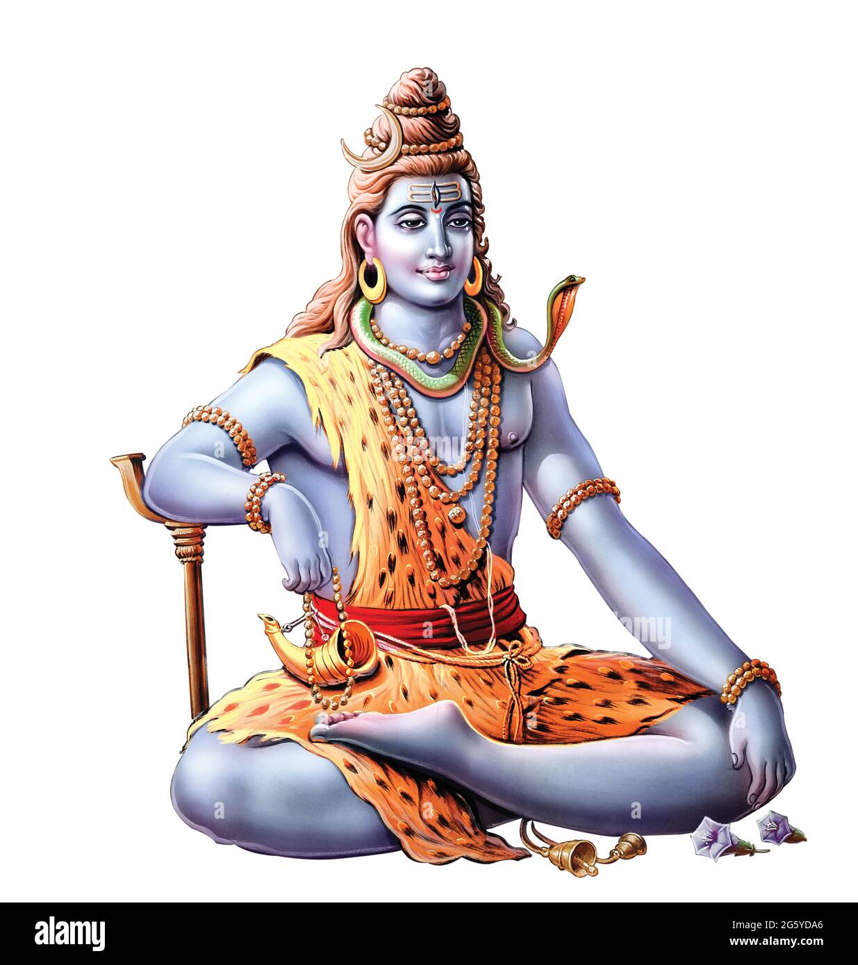 High Resolution Hindu Mythology Picture of Lord Shiva Stock Photo - Alamy