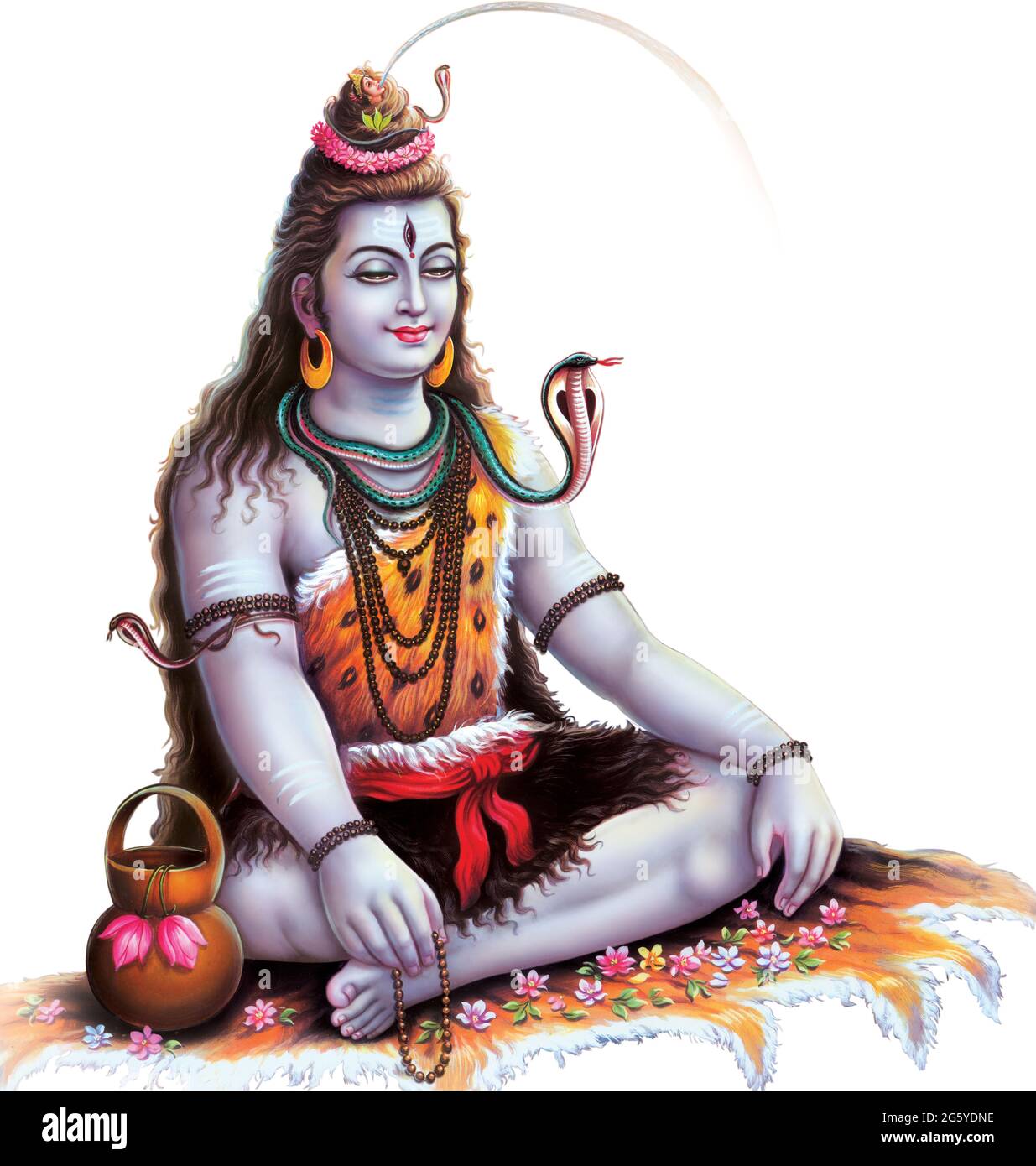 High Resolution Hindu Mythology Picture of Lord Shiva Stock Photo ...